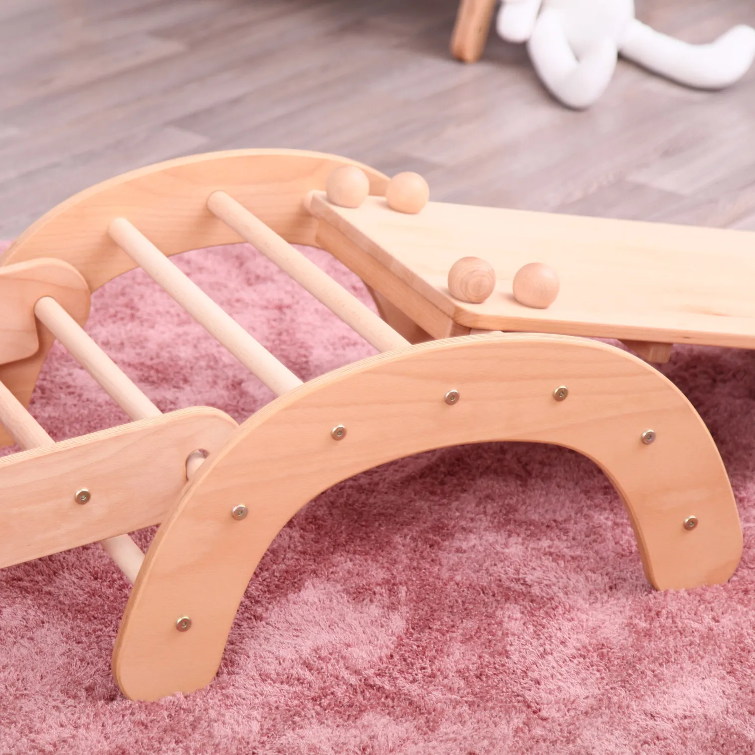 Baby Climbing Arch with Climb/Sliding Ramp