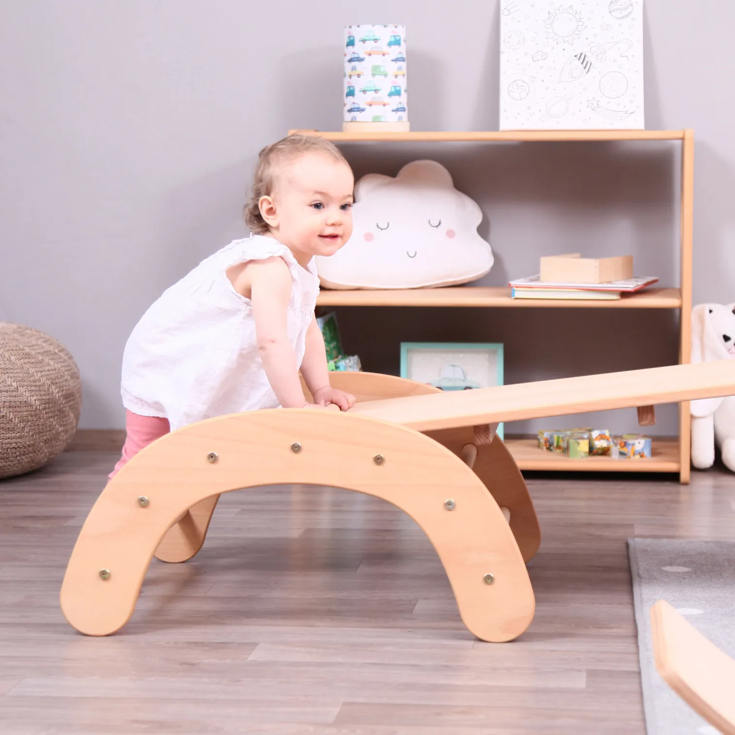 Baby Climbing Arch with Climb/Sliding Ramp