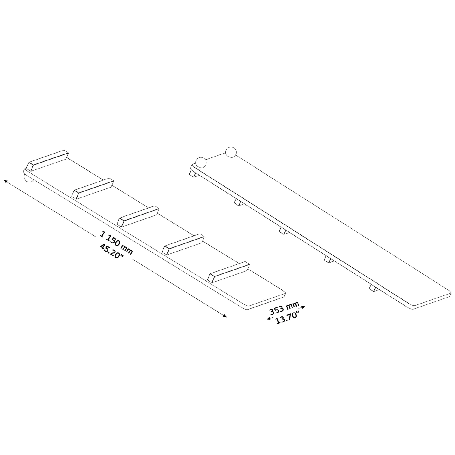 BABY SET Of 4: Baby Climbing Triangle 2in1+ Ramp + Balance Board