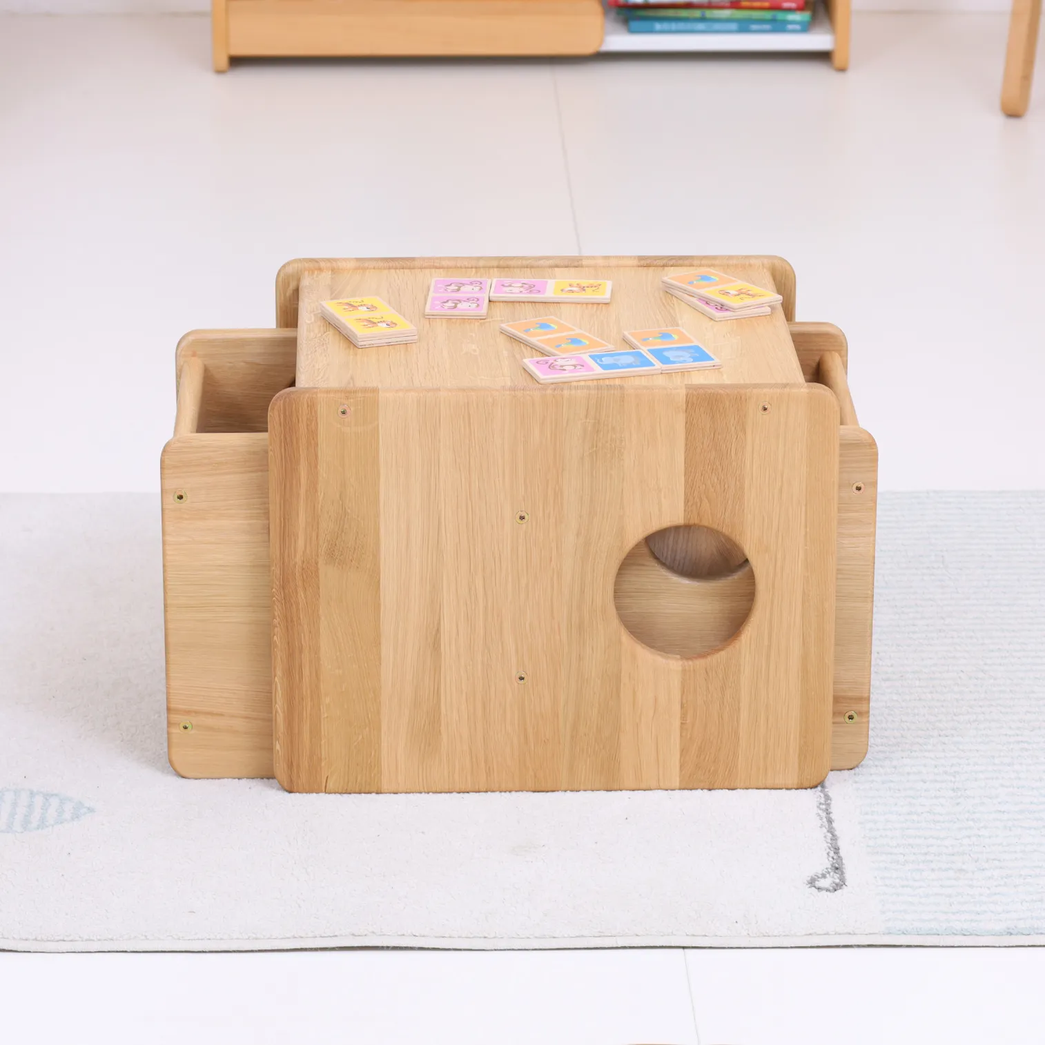 LUXURY OAK COLLECTION ! Little set of cUbe chairs - for 0,5-2,5 years