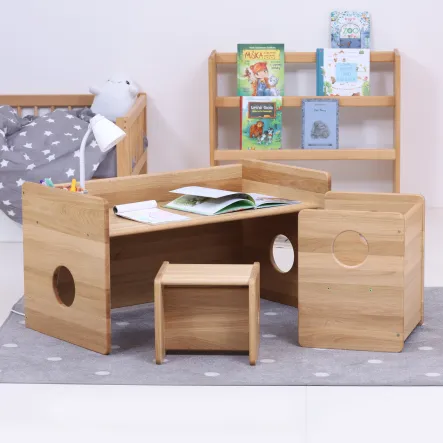 LUXURY OAK COLLECTION ! Big set of Montessori cUbe chairs 1+2+3 - 0,5 - 6 years